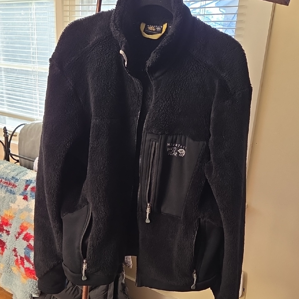 Mountain Hardwear Men's Black Sherpa Fleece Jacket